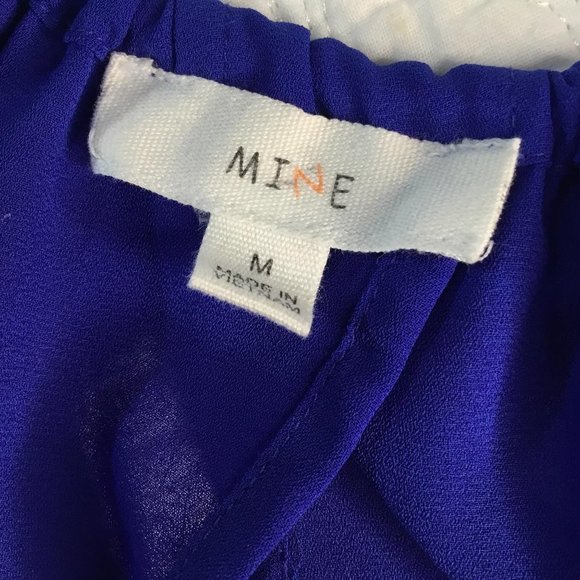 MINI Women's halter sleeveless blue indigo size M - Picture 5 of 11